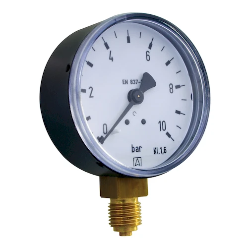 Euro-Index manometer radiaal 80 mm x 1/2 - 0/6 bar 30213