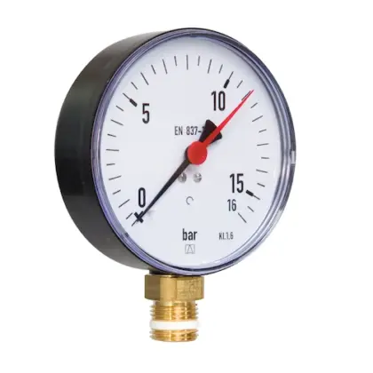 Euro-Index 30314 Euro-Index manometer radiaal 100 mm x 1/2 - 0/10 bar