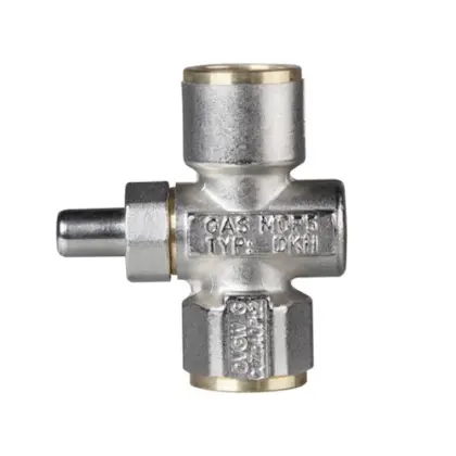 Euro-Index 38025 Euro-Index drukknopkraan FF 1/2 x 1/2 - voor gasmanometer