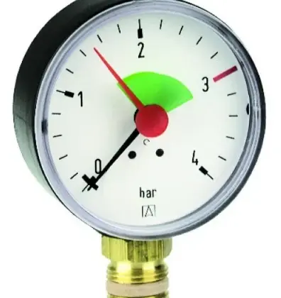 Euro-Index 39002 Euro-Index manometer radiaal 63 mm x 1/4 - bar
