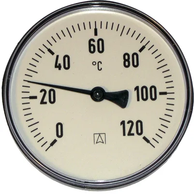 Euro Index Bimetaal thermometer 63 mm dompelbuis 45 19001