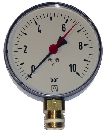 Euro Index Buisveermanometer rf100 r1/2 rad 0+10 euro index 30314