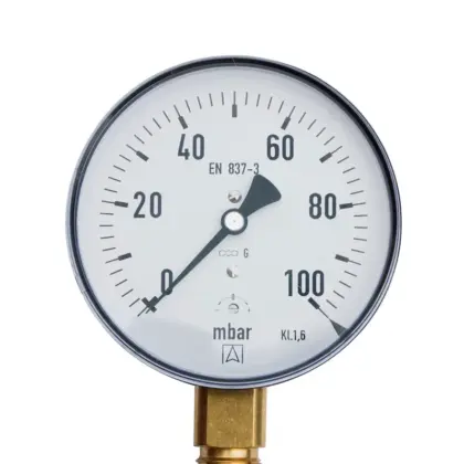 Euro Index Gasmanometer KP100 R1/2 RAD 0+100mbar euro index 31307