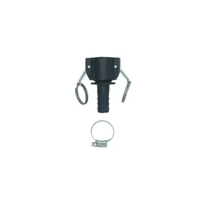 Fernox Zwarte bajonet koppeling past op de gele flow/return slang Fernox 58811