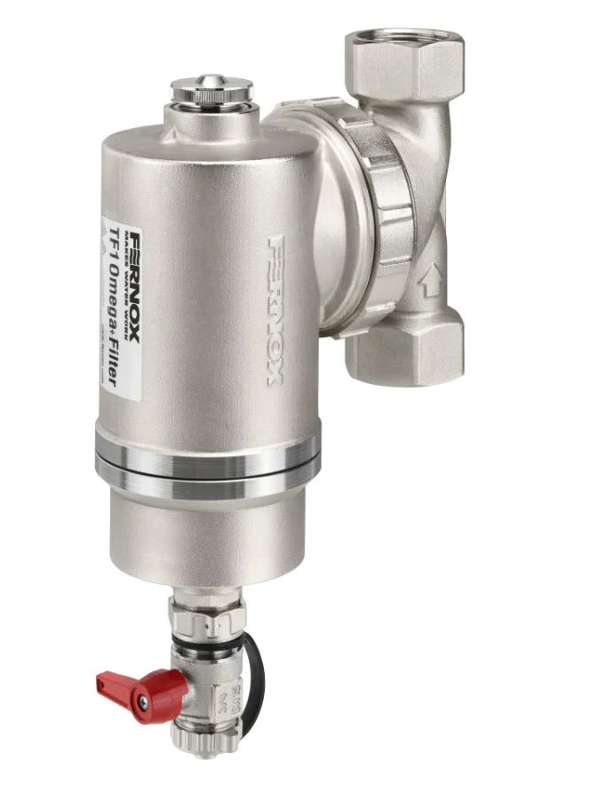 Fernox Vuilafscheider Fernox TF1 Omega 5/4" 32 knelring horizontaal/verticaal met magneet intern 62375