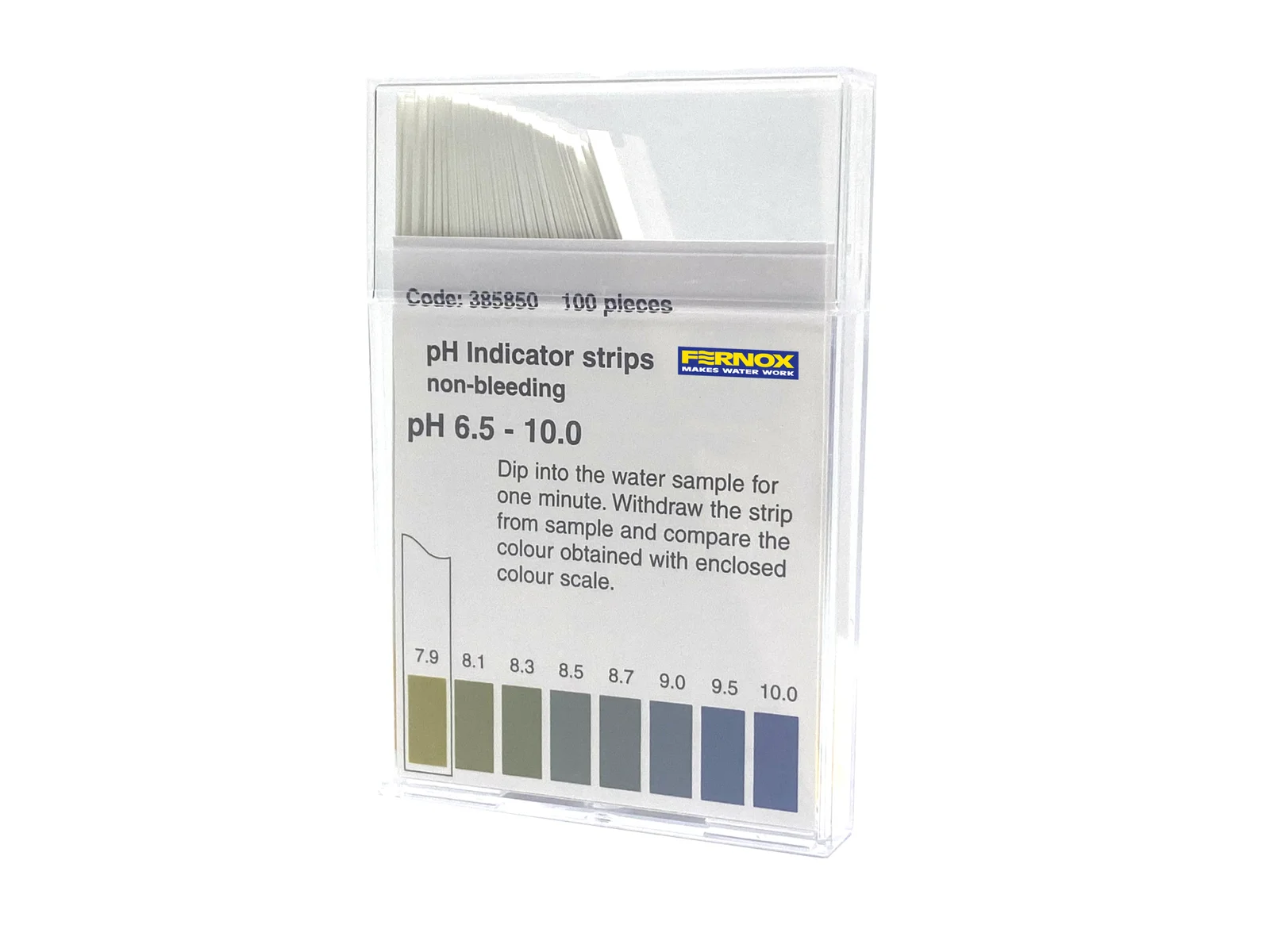 Fernox Snelle test voor pH-meting 100 individ. pH strips meetbereik tussen 6