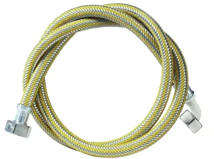 Fixaflex 21.91.3000 Fixaflex Washflex PVC wasmachineflexibel met bocht FF 3/4 x 3/4 - 3000 mm - grijs