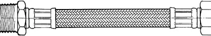 Fixaflex 25.05.0300.I Fixaflex Superflex 25 inox flexibel MF 3/4 x 3/4 - 300 mm - Max 90° C