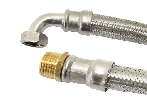 Fixaflex 25.85.1200.I Fixaflex Superflex 25 inox flexibel met bocht MF 1/2 x 1/2 - 1200 mm - Max 90°