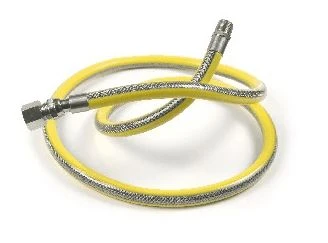 Fixaflex 2650.15.1500 Fixaflex Gasflex 26 CE inox gasflexibel MF 1/2 x 1/2 - 1500 mm - KVBG gekeurd - met gele mantel