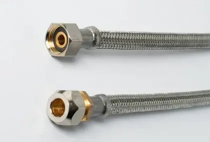 Fixaflex 820.58.0600 Fixaflex Superflex San inox flexibel FF 10 x 3/8 F - 600 mm - met geïntegreerde dichting - Max 90° C