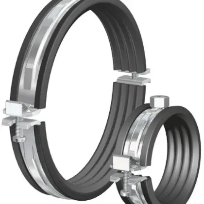 Flamco BSA buisbeugel M8 x 33-37 mm - met rubberinlage 39206