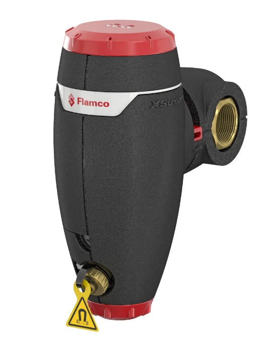 Flamco Vuilafscheider Flamco Xstream Clean 3/4" 20 binnendraad horizontaal/verticaal met magneet intern 11031
