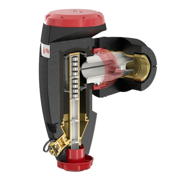 Flamco Vuilafscheider Flamco Xstream Clean 22mm 22 knelring horizontaal/verticaal met magneet intern 11041