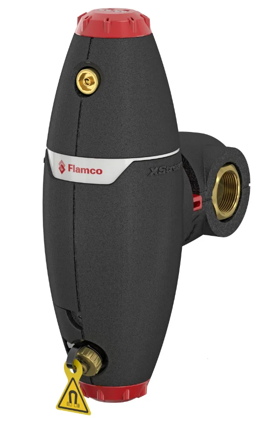 Flamco Lucht-/vuilafscheider Flamco Xstream Vent-Clean 3/4" 20 binnendraad horizontaal/verticaal met magneet intern 11061