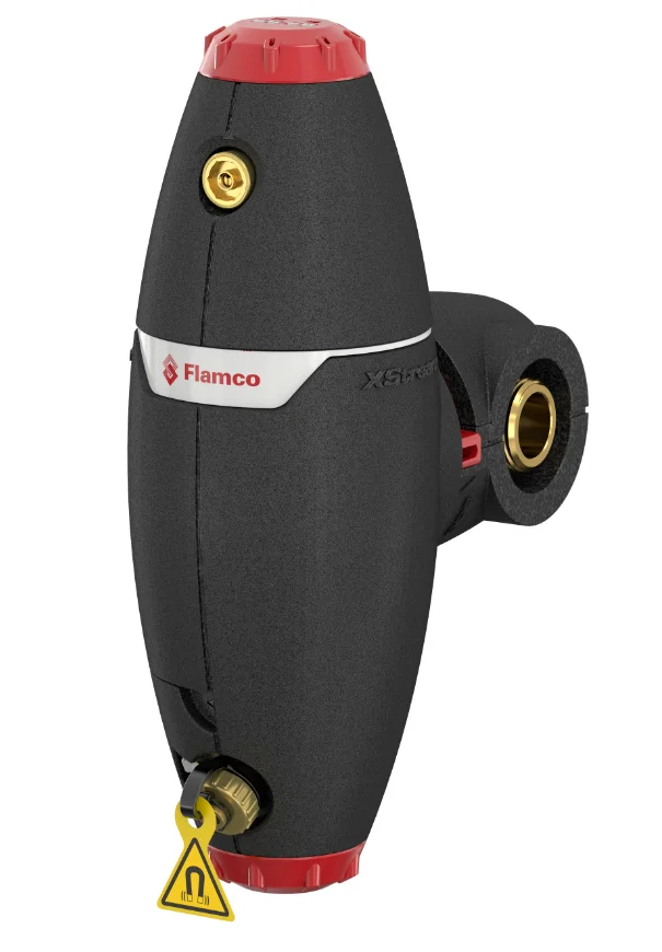 Flamco Lucht-/vuilafscheider Flamco Xstream Vent-Clean 5/4" 25 buitendraad horizontaal/verticaal met magneet intern 11082