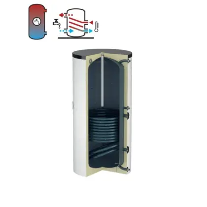 Flamco CV-boiler Flamco FlexTherm Duo 400l C Ø750x1530mm 1"prim 400 18423