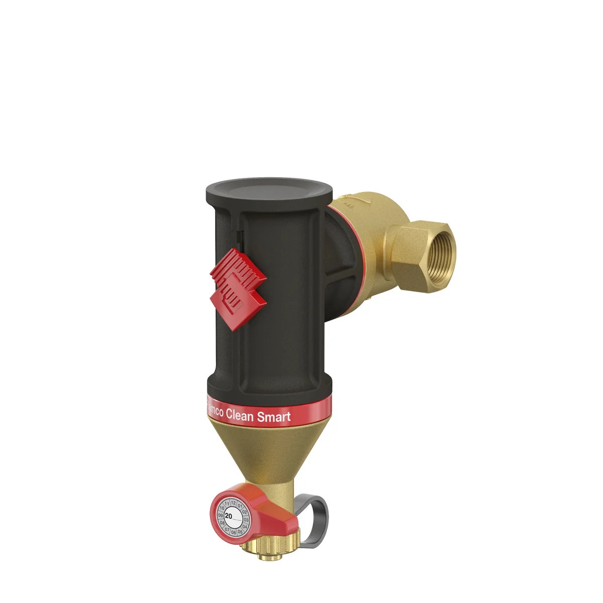 Flamco Vuilafscheider Flamco FlamcoClean Smart 6/4" 40 binnendraad horizontaal/verticaal met magneet extern 30025