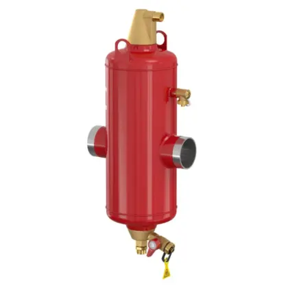 Flamco Lucht-/vuilafscheider Flamco Flamcovent Clean Smart S DN100 DN100 100 laseind horizontaal met magneet intern 31144