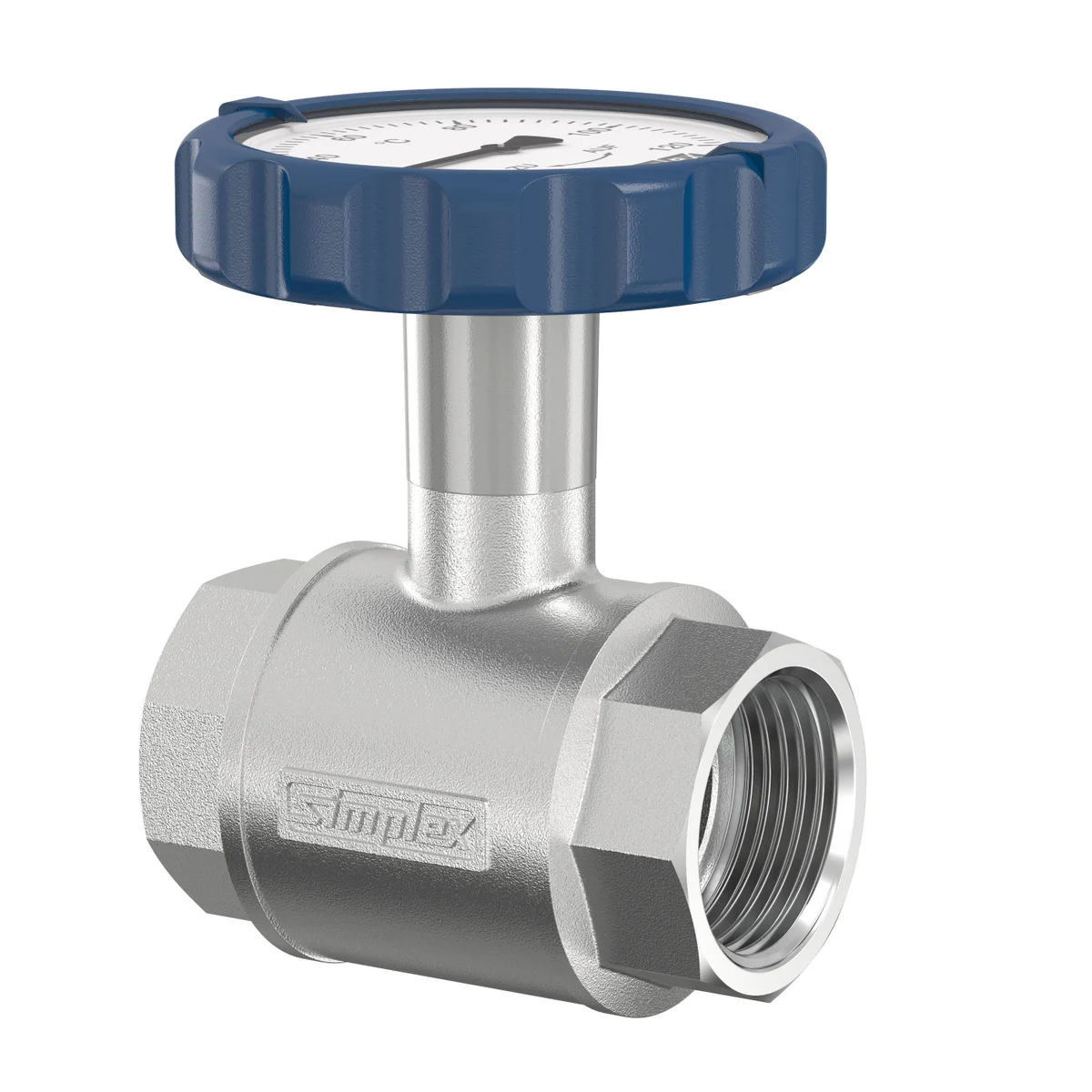 Flamco Simplex pompkogelkr. + th.mtr DN32 G1.1/4F blauw flamco F10151