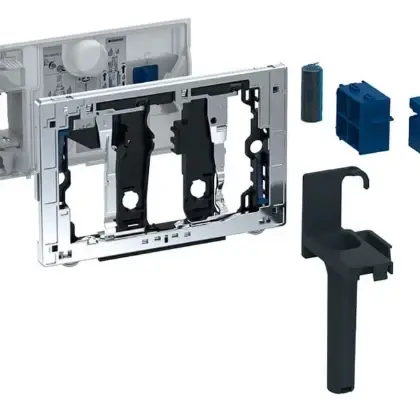 Geberit 115.062.BZ.1 Geberit Sigma WC-blokjes houder - antraciet - voor sigma inbouwspoelreservoir 12 cm