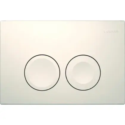 Geberit 115.125.11.5 Geberit Delta 25 bedieningsplaat voor spoeling met 2 hoeveelheden - wit