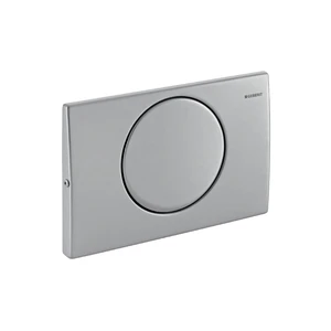Geberit 115.751.00.1 Geberit Mambo bedieningsplaat - rvs voor inbouwreservoir inox met 1 druktoets onderbreekbaar