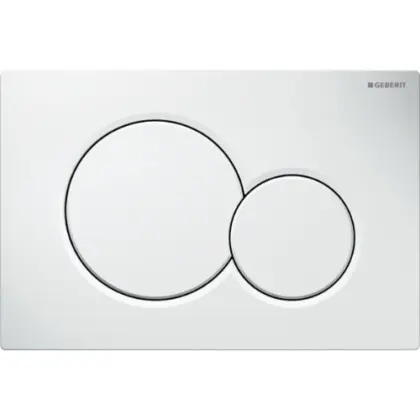 Geberit 115.770.11.5 Geberit Sigma 01 bedieningsplaat - wit - kunststof - 2 druktoetsen