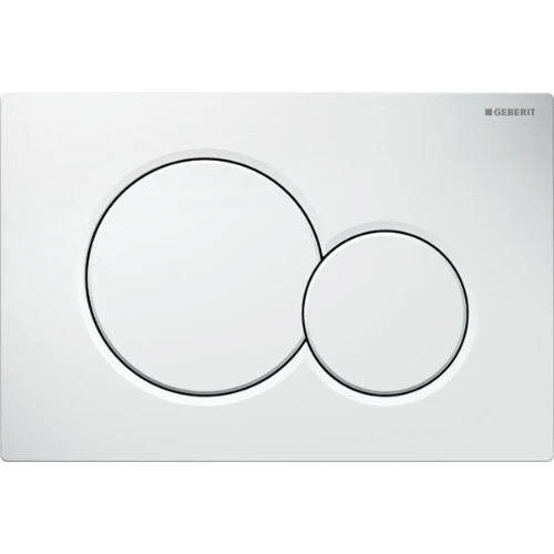 Geberit Sigma 01 bedieningsplaat - wit - kunststof - 2 druktoetsen 115.770.11.5
