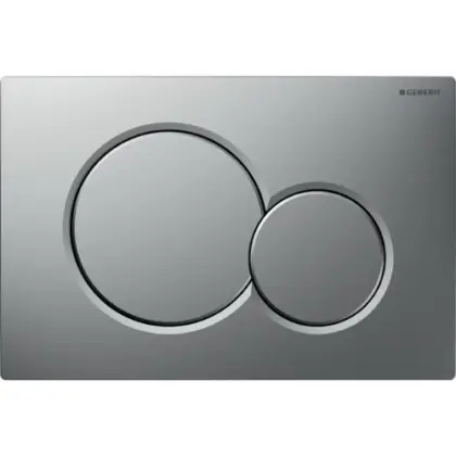 Geberit 115.770.JQ.5 Geberit Sigma 01 bedieningsplaat - matchroom/chroom - kunststof - 2 druktoetsen