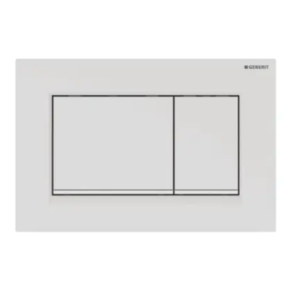 Geberit 115.883.01.1 Geberit Sigma 20 (ex Sigma 30) bedieningsplaat - wit mat - kunststof - 2 druktoetsen