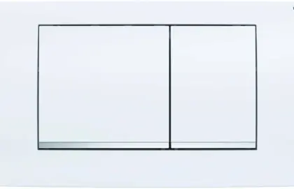 Geberit 115.899.KJ.1 Geberit Twinline 30 bedieningsplaat - wit - kunststof - 2 druktoetsen