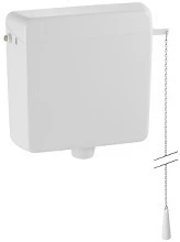 Geberit AP123 spoelreservoir hooghangend - wit - toevoer L/R - met 1 spoeltoets - met kettingbediening 123.700.11.1