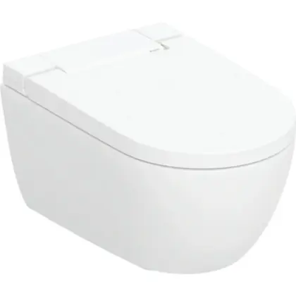 Geberit 146.350.01.1 Geberit Alba Aquaclean douchetoilet 565 x 375 x 405 mm - wandtoilet - toiletzitting met soft-close - wit Keratect