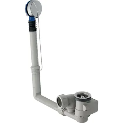 Geberit 150.020.00.6 Geberit Uniflex badafvoer met stop 52 mm - met afwerkset - chroom