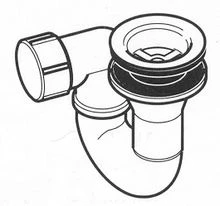 Geberit 150.125.00.1 Geberit Standard PP douchesifon 55 mm - chroom