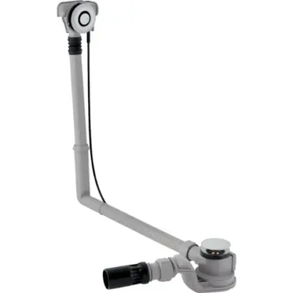 Geberit 150.751.21.6 Geberit Uniflex Pushcontrol badafvoer met drukknop 52 mm - met afwerkset - chroom