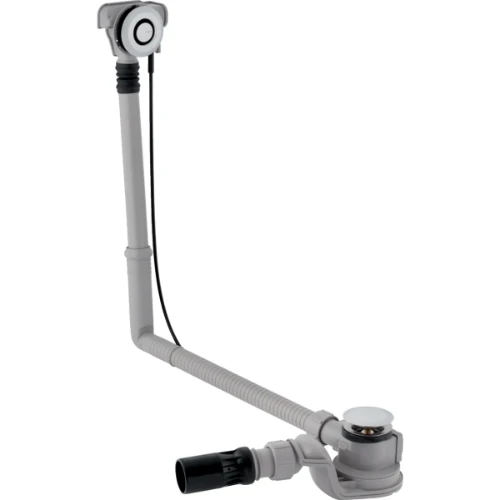 Geberit 150.751.21.6 Geberit Uniflex Pushcontrol badafvoer met drukknop 52 mm - met afwerkset - chroom