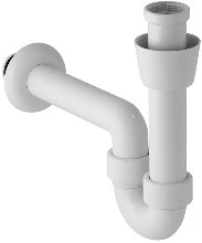 Geberit 151.104.11.1 Geberit PP enkele buissifon kort model 5/4 x 40 mm - wit - handenwasser of bidet