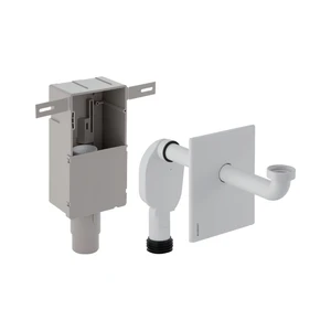 Geberit 151.120.11.1 Geberit PP inbouwsifon voor wastafel - 5/4 x 32 mm - wit - geschikt voor mindervalidewastafel