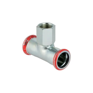 Geberit 21326 Geberit Mapress C-staal verzinkt verloop T-stuk met binnendraad FFF 76