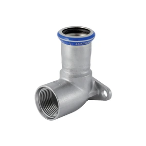 Geberit 33403 Geberit Mapress RVS muurplaat 43 mm 90° FF 15 x 1/2 F