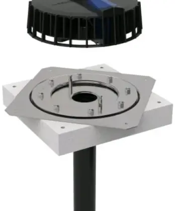 Geberit 359.105.00.1 Geberit Pluvia trechter met klemflens voor synthetische dakafdichtingen 56 mm (maximale afvoerdebiet 12l/s)