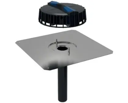 Geberit 359.108.00.1 Geberit Pluvia trechter met dichtingsplaat CrNi 56 mm (maximale afvoerdebiet 12l/s)