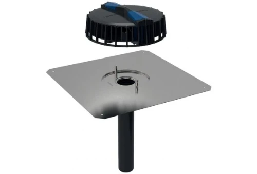 Geberit Pluvia trechter met dichtingsplaat CrNi 56 mm (maximale afvoerdebiet 12l/s) 359.108.00.1