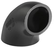 Geberit 361.872.16.1 Geberit PE verloop bocht 90° 50 x 40 mm