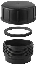 Geberit 364.750.16.1 Geberit PE stop met schroefdeksel 63 mm