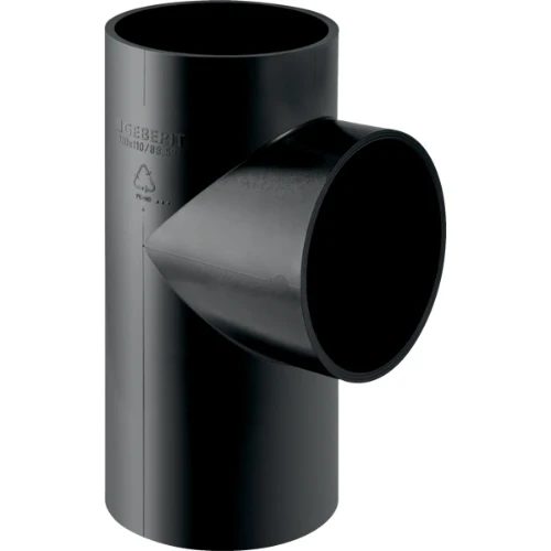 Geberit PE verloop T-stuk 88° 75 x 63 x 75 mm 365.170.16.1