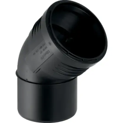 Geberit 390.022.14.1 Geberit Silent-PP bocht 45° MF 32 x 32 mm