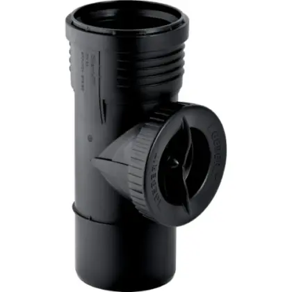 Geberit 390.227.14.1 Geberit Silent-PP ontstoppingsstuk met schroefdeksel MF 50 mm